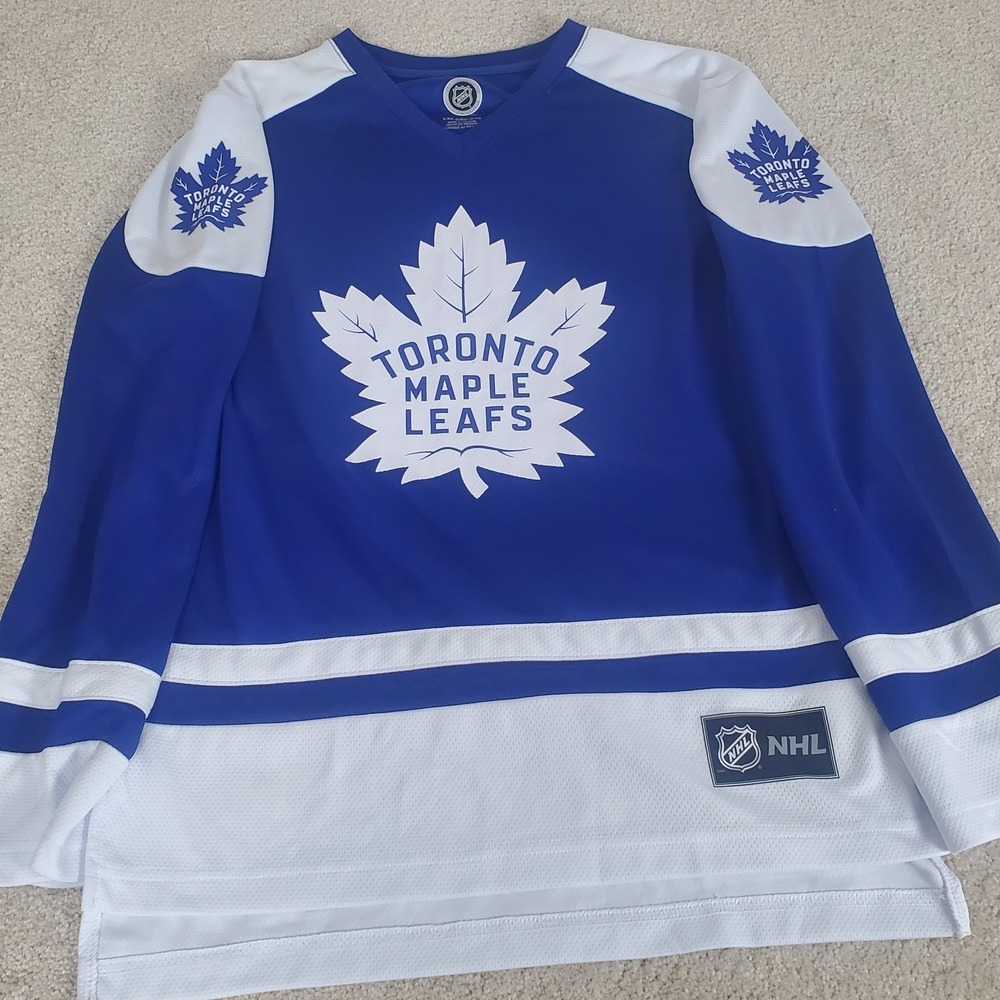 NHL Toronto Maple Leafs Jersey Matthews #34 Size L / XL Blue White